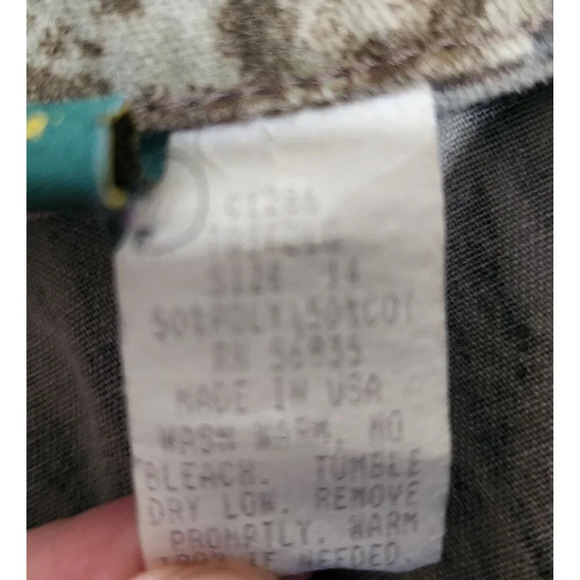 Cabelas Camouflage Hunting Shirt Long Sleeve Youth Size 14 Made In USA - Picture 6 of 10